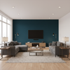 Gemma Velvet Midnight — Living Room Room Setting