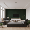 Gemma Velvet Emerald — Living Room Room Setting