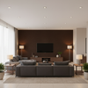 Gemma Velvet Cocoa — Living Room Room Setting