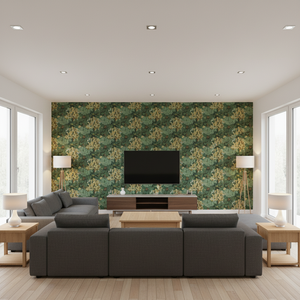Arley Print Ivy — Living Room Room Setting