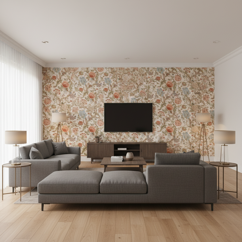 Adlington Coral — Living Room Room Setting