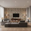 Taplow Print Spice/Leaf — Living Room Room Setting