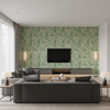 Taplow Print Jade/Leaf — Living Room Room Setting