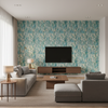 Taplow Print Marine/Sand — Living Room Room Setting