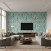 Taplow Print Marine/Sand — Living Room Room Setting