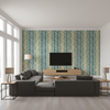 Desning Velvet Blue/Aqua — Living Room Room Setting