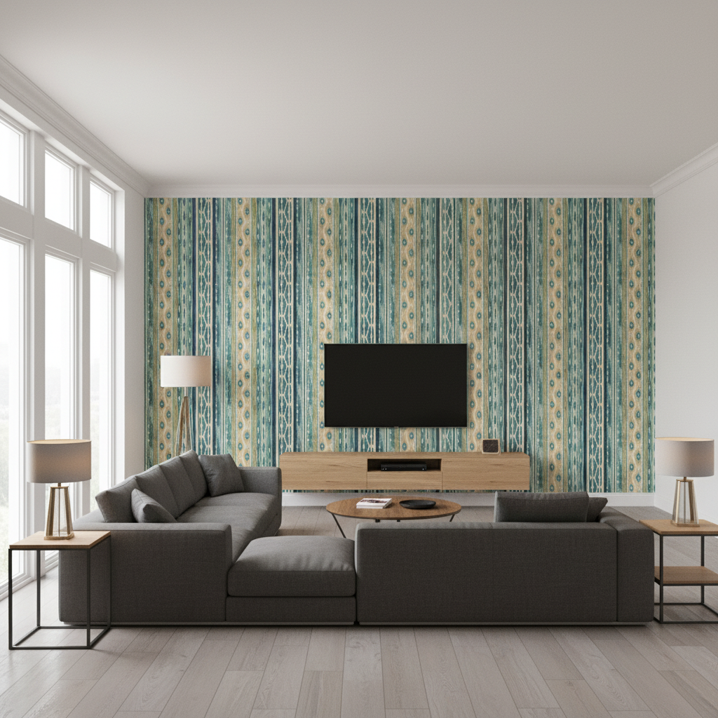 Desning Velvet Blue/Aqua — Living Room Room Setting
