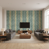 Desning Velvet Blue/Aqua — Living Room Room Setting