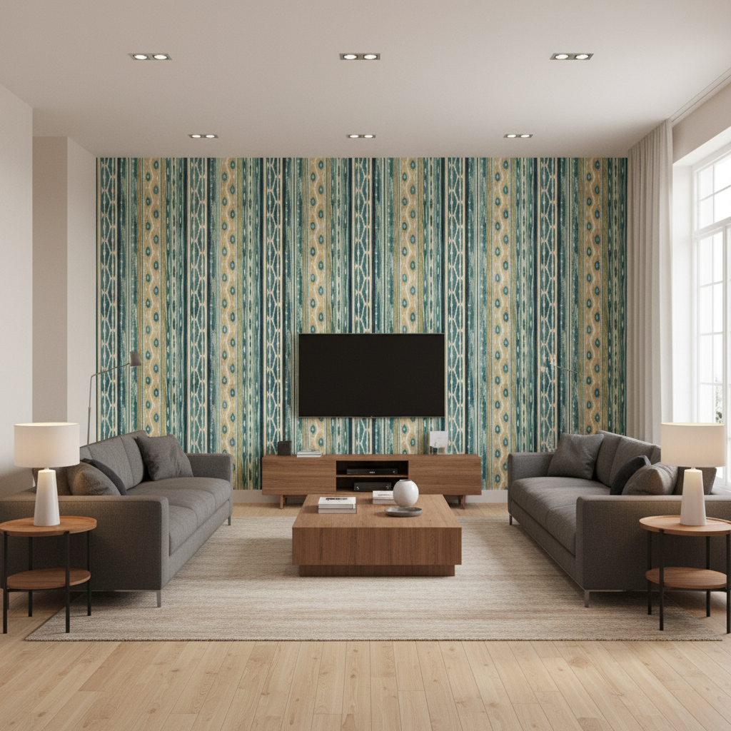Desning Velvet Blue/Aqua — Living Room Room Setting