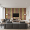 Desning Velvet Pink/Gold — Living Room Room Setting