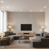 Levens Velvet Silver — Living Room Room Setting