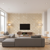 Levens Velvet Parchment — Living Room Room Setting