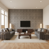 Callow Velvet Silver — Living Room Room Setting