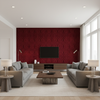 Callow Velvet Ruby — Living Room Room Setting