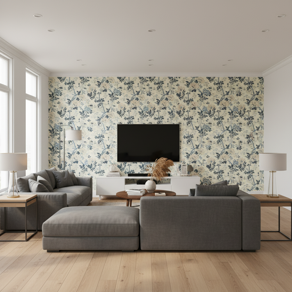 Inisfree Denim — Living Room Room Setting