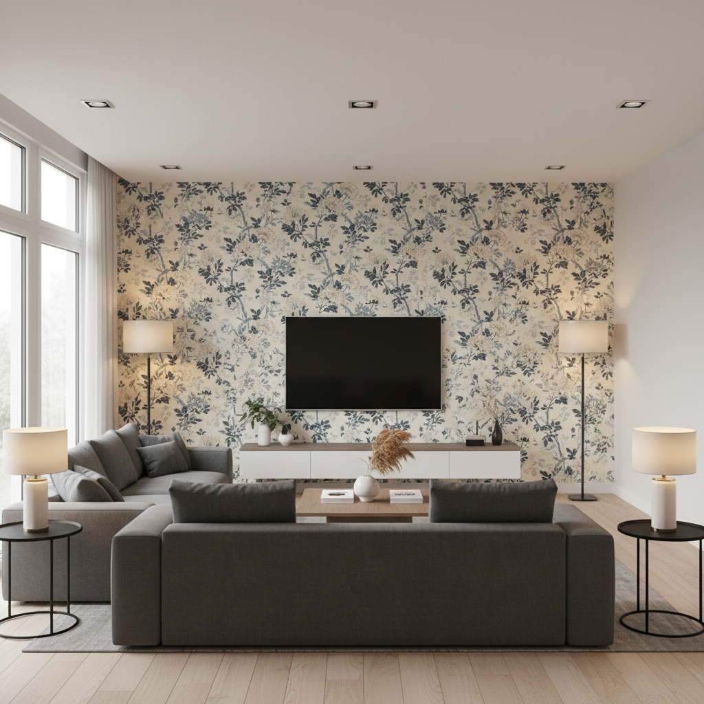 Inisfree Denim — Living Room Room Setting