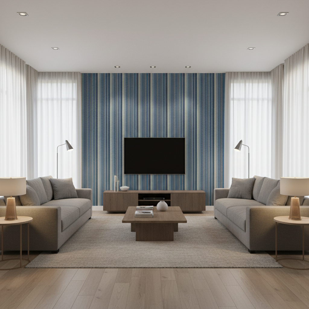Picket Night Sky — Living Room Room Setting