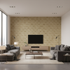 Allonby Weave Flax — Living Room Room Setting