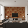 Allonby Weave Cinnabar — Living Room Room Setting