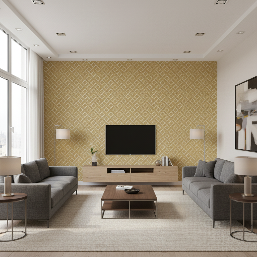 Maldon Weave Straw — Living Room Room Setting