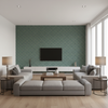 Maldon Weave Marine — Living Room Room Setting
