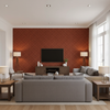 Maldon Weave Brick — Living Room Room Setting