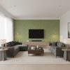 Seaford Weave Leaf — Living Room Room Setting