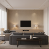 Blyth Weave Straw — Living Room Room Setting