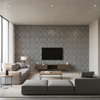 Blyth Weave Slate — Living Room Room Setting