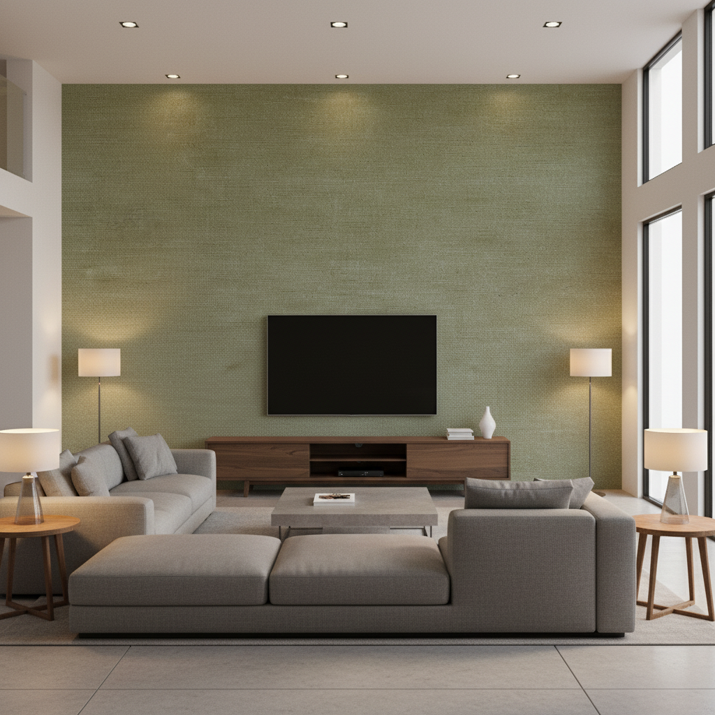 Arezzo Celadon — Living Room Room Setting