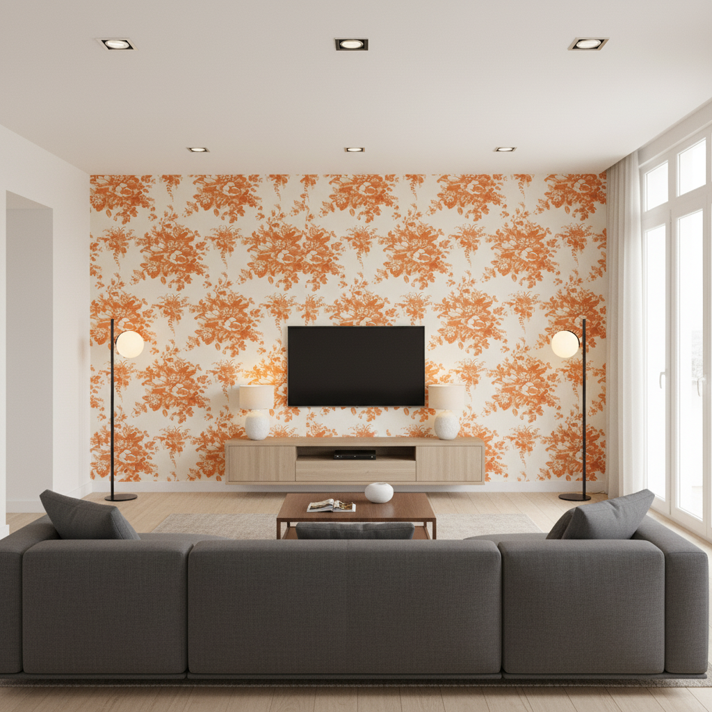 Aurora Terracota — Living Room Room Setting