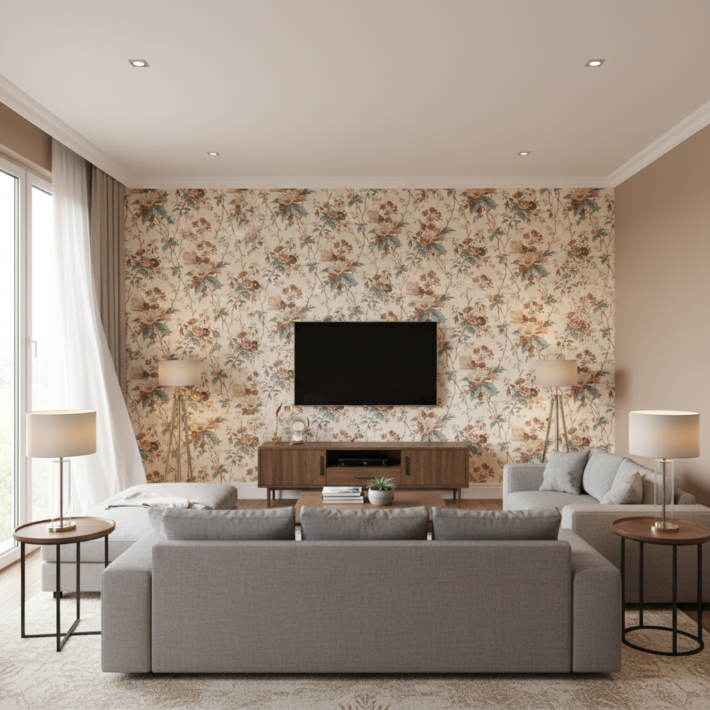 De La Tour Lichen — Living Room Room Setting