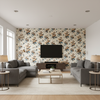De La Tour Blu/Brow/Whi — Living Room Room Setting