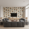 De La Tour Blu/Brow/Whi — Living Room Room Setting