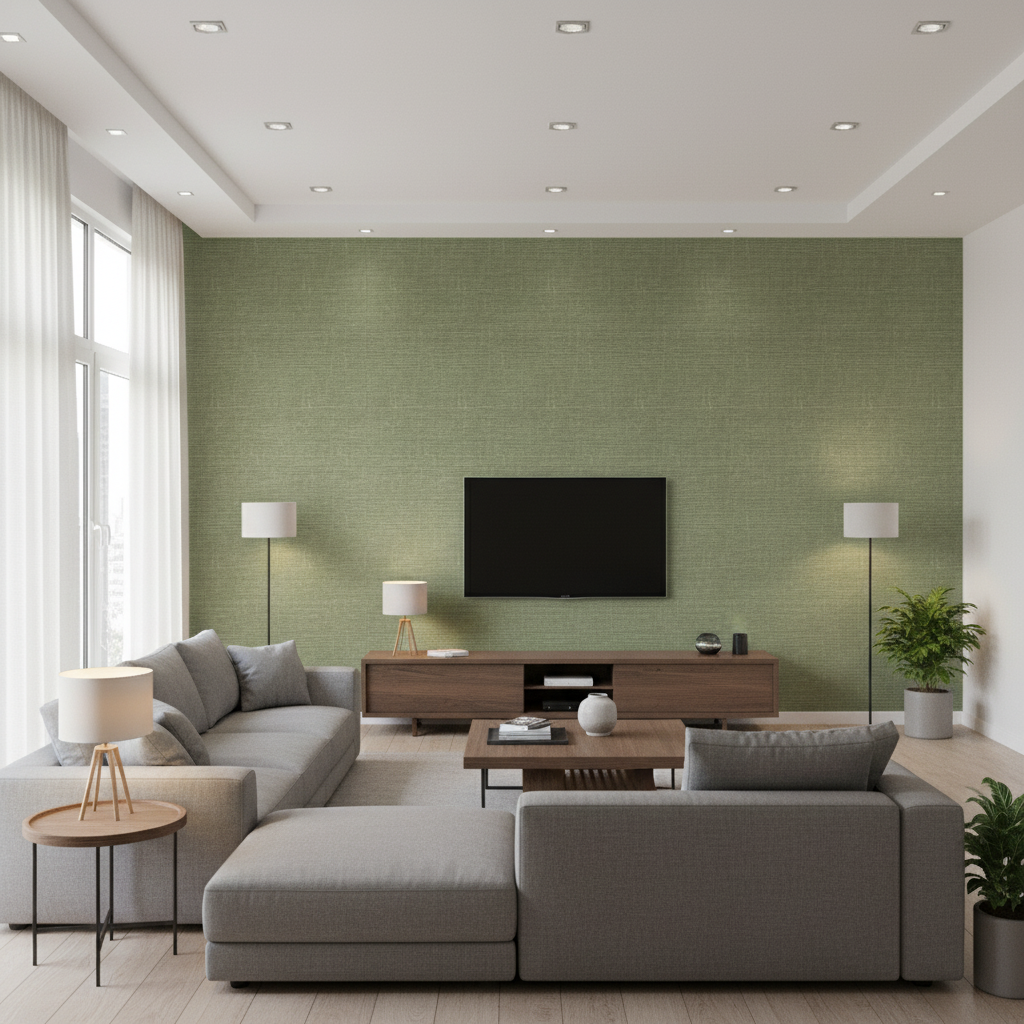 Leuven Sage — Living Room Room Setting