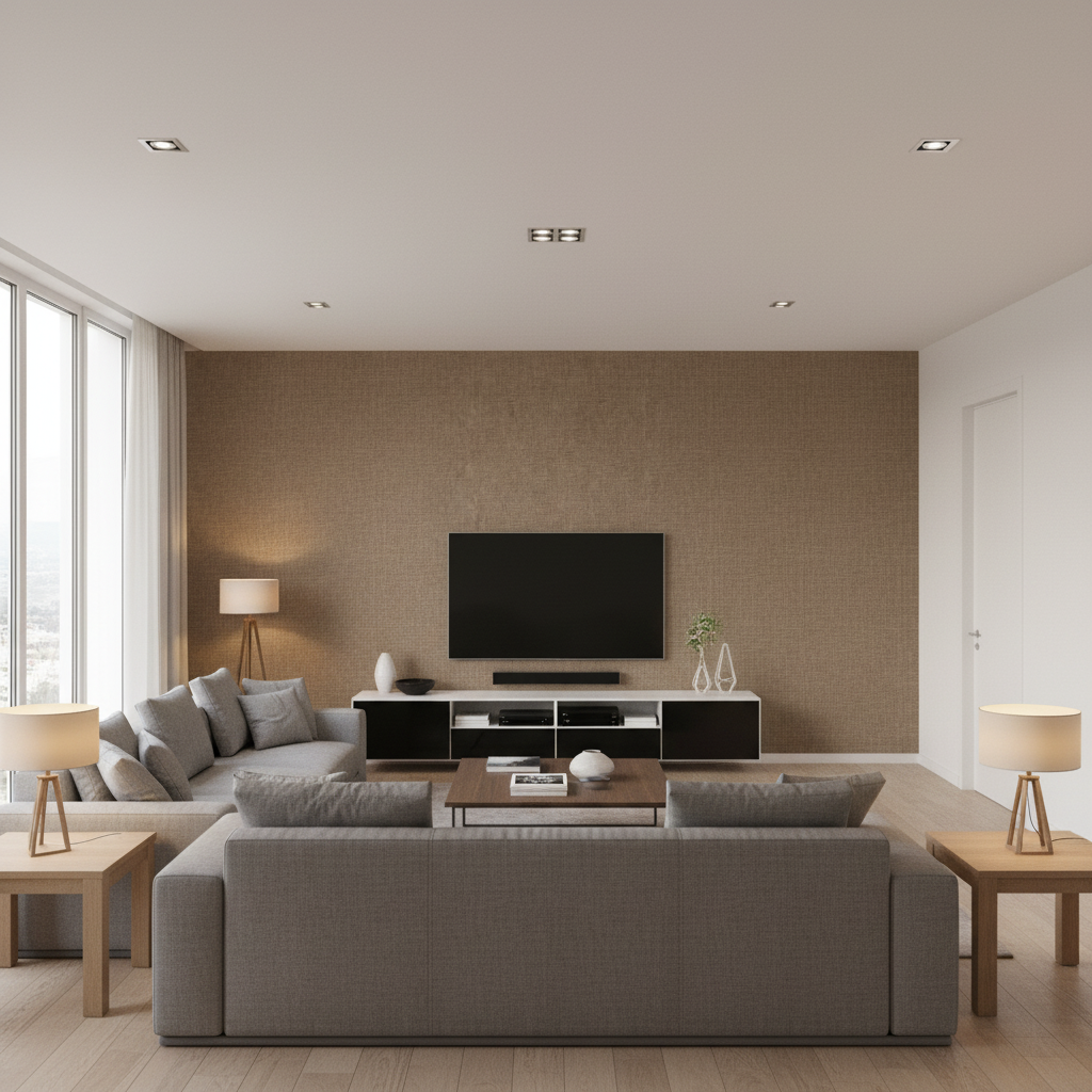 Leuven Taupe — Living Room Room Setting