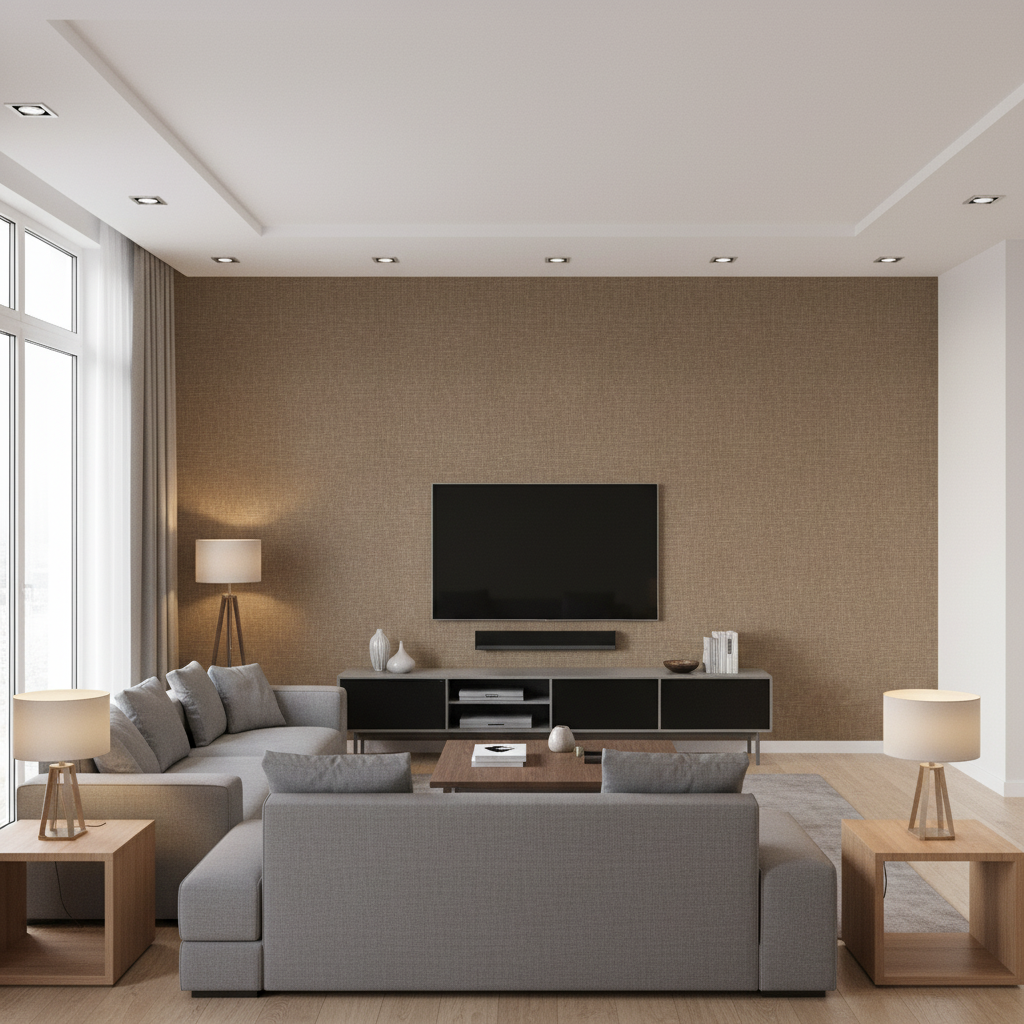 Leuven Taupe — Living Room Room Setting