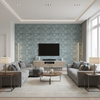 Odessa steel blue — Living Room Room Setting