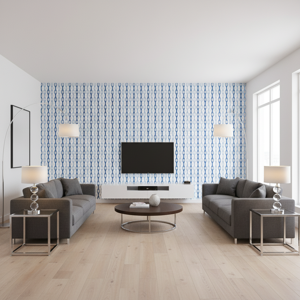 Elba Print Capri — Living Room Room Setting