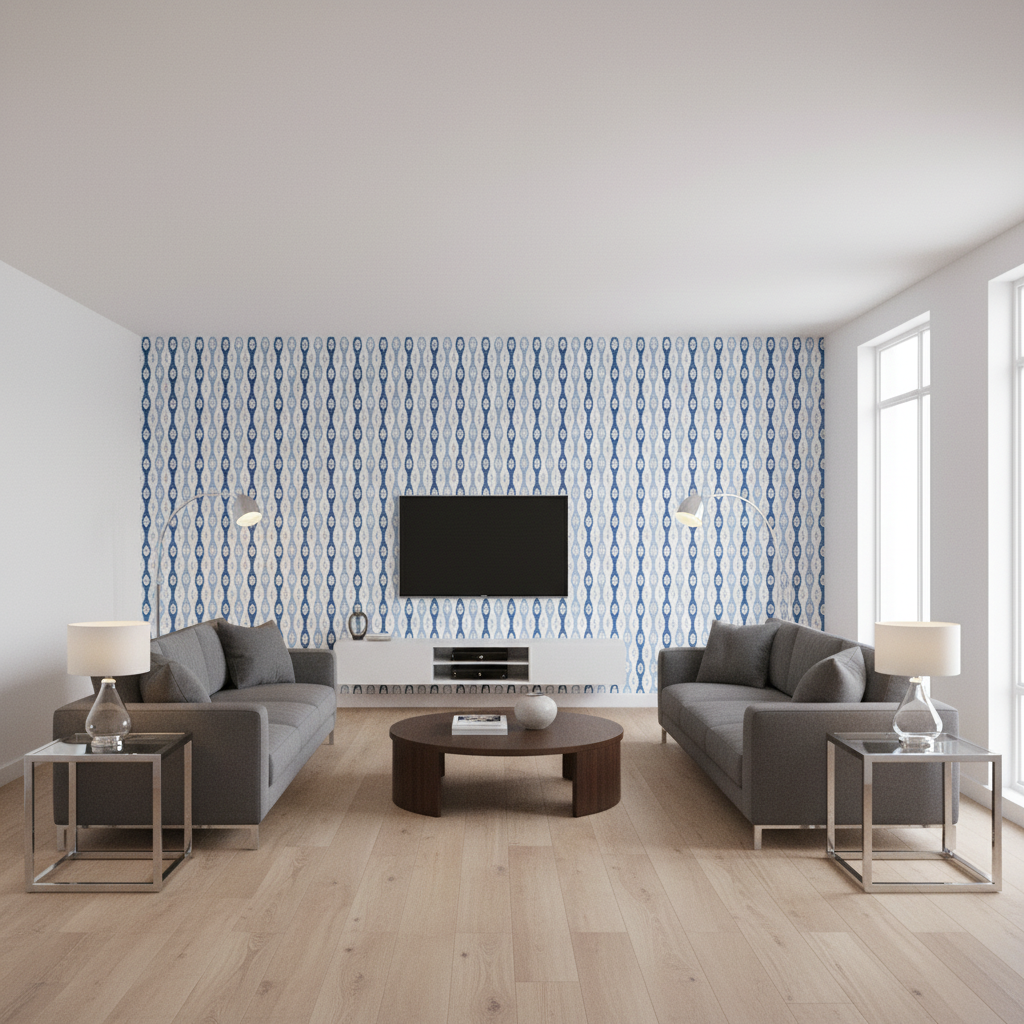 Elba Print Capri — Living Room Room Setting