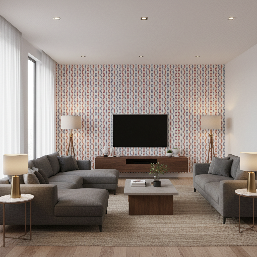 Elba Print Admiral — Living Room Room Setting