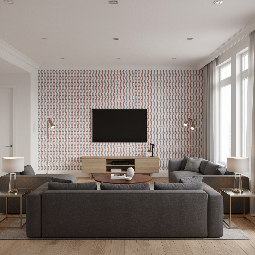 Elba Print Admiral — Living Room Room Setting