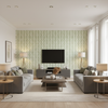 Elba Print Jade — Living Room Room Setting