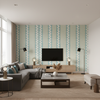 Whitaker Print Ocean/Gold — Living Room Room Setting