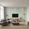 Whitaker Print Ocean/Gold — Living Room Room Setting