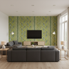 Bongol Print Kiwi — Living Room Room Setting