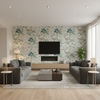 Luzon Print Jade — Living Room Room Setting