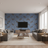 Bongol Velvet Sapphire — Living Room Room Setting