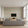 Eldora Print Leaf/Rose — Living Room Room Setting