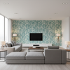 Marion Print Aegean — Living Room Room Setting
